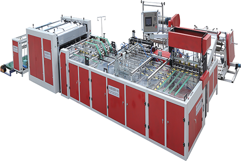 编织袋电动切套缝印收一体机